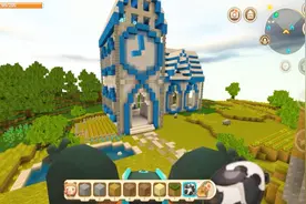 迷你世界：用石头把巨型时钟的齿轮卡住，看的头晕！