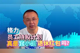 格力员工持股计划是给董小姐的退休红包，还是绑定员工的身股？视频封面