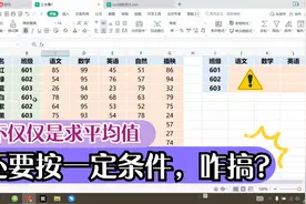按一定条件求平均值：求各班级各学课平均分视频封面