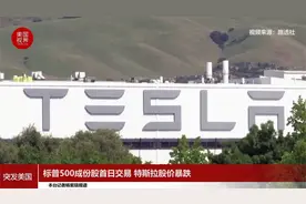 标普500成份股首日交易 特斯拉股价暴跌