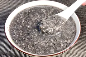 #九月吃什么#黑芝麻糯米粥做法，香甜美味，比买的好喝