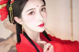 『仓大佬 』❀西域舞娘or红妆出嫁风？❀红色系汉服妆容视频封面