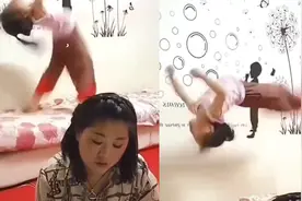 萌娃在沙发上连着8个后空翻！速度快到眼睛都跟不上：电风扇？视频封面