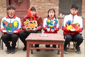 甜甜和小伙伴DIY石膏动物，妈妈画的奶牛竟是最好看的，真厉害视频封面