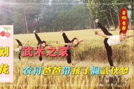 江苏爸爸刘龙：三个孩子顶100斤圆木站梅花桩，武术之家有多牛？视频封面