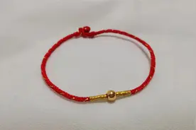 编绳教程-好运金珠夹金线红绳视频封面