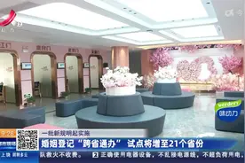 婚姻登记“跨省通办” 试点将增至21个省份视频封面