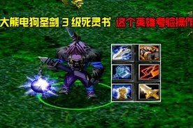 DOTA：大熊弧光守望者，圣剑3级死灵书，这个英雄考验操作视频封面