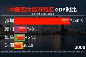 1990至2022年中国四大经济特区GDP对比，都能比肩“小渔村”吗？视频封面