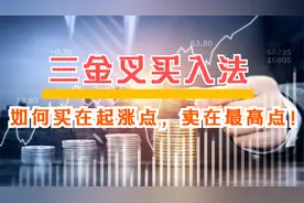 《三金叉买入法》：学会此方法，股票买在起涨点，卖在最高点！视频封面