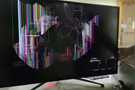 【日常维修】ROG玩家国度显示器屏幕被砸碎 更换屏幕