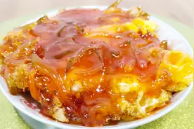 酒店大厨回家自己做炸蛋吃，老公做厨师就是好，来个酸甜五柳炸蛋