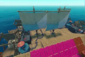 [小胖Raft木筏MOD版]一键控制引擎MOD不用再跑着去关风帆和引擎了