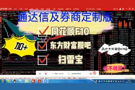 通达信及券商定制版+同花顺F10,东方财富股吧方法