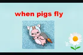 when pigs fly能直接翻译成“当猪飞上天”吗？老师告诉你视频封面