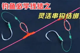 可以灵活更换鱼钩子线的串钩绑法教程视频封面