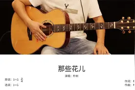 朴树《那些花儿》吉他弹唱教学讲解视频封面