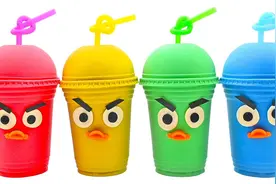 今天要制作的是各种各样颜色的饮料，请大家准备好太空沙和吸管！视频封面