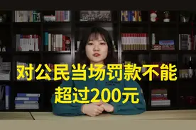 对公民当场罚款不能超过200元视频封面