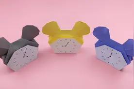 开学季，教你折可爱的小闹钟，简单又好玩，手工DIY折纸教程视频封面