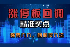 股票最精准的回调买入法，涨停板强势回调，抓到就是吃大肉！视频封面
