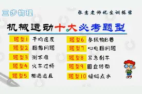 新学期，新专题！初中物理，机械运动十大必考题型视频封面