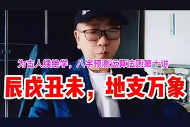 为古人续绝学，第十讲八字运算法则辰戌丑未四墓库、十二地支类象视频封面