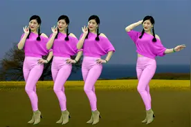 大众易学广场舞《深情败给了时间》忧伤情歌，欢快64步，简单好看