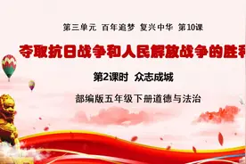 部编版五年级下册道德与法治《众志成城》看空间分享视频封面