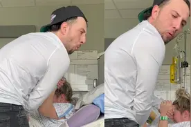 故意还是正常生理反应？国外男子陪妻子分娩时一直干呕惹网友争议视频封面