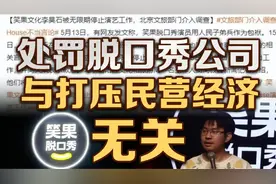 司马南：处罚脱口秀公司与打压民营经济无关视频封面