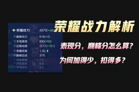 听我的！详细简单给你解析荣耀战力，为什么加得少，扣得却很多视频封面