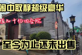 鸦儿胡同口的有一个超级四合院，价值不菲但是无人问津视频封面