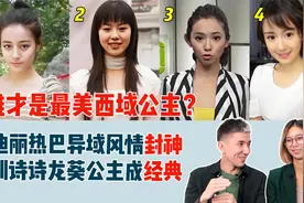 给老外看谁是最美西域公主？迪丽热巴异域风情封神，刘诗诗成经典视频封面