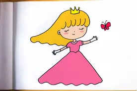 学画漂亮可爱的小公主简笔画，也适合零基础和初学者学习