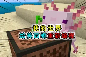 我的世界：给美西螈重新编程，会在晚上睡觉，躺在水中一动不动