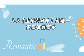 3.2【山东专升本】英语—英语写作篇中【转载】视频封面