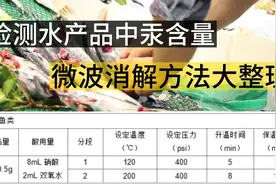 怎么检测水产品中的汞含量——微波消解方法大整理视频封面