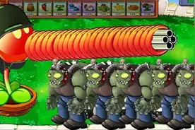 植物大战僵尸简笔画版，玉米加农炮一轮齐射，毁天灭地