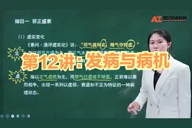 中医基础知识12：发病与病机 @头条号 @西瓜视频创作中心视频封面