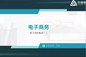 高等教育自学考试：电子商务精讲01视频封面