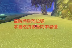 魔兽世界怀旧服盗贼单刷玛拉顿拿自然抗装备，简单易懂视频封面