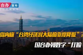 岛内称“台湾经济对大陆倚靠度降低” ？国台办列数字“打脸”视频封面