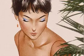 插画：美丽的女性视频封面