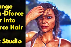 【教程】DAZ Studio头发动态制作Dforce使用教程  中英机翻字幕视频封面