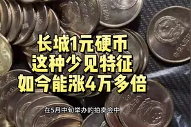 长城1元硬币，有2种特征能翻40000多倍，回去找找看视频封面
