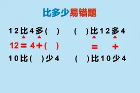 一年级数学易错题：比多少小妙招，记住方法，再也不出错。视频封面