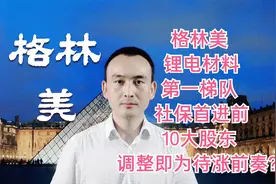 格林美 锂电材料第一梯队 社保首进10大股东 调整即为待涨前奏？视频封面