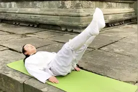 抬腿动作，每天30下，瘦肚子, 还瘦大腿，暴瘦全身的动作