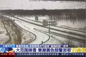 吉林省迎来大范围降雪天气，气象台发布寒潮黄色预警|24小时视频封面